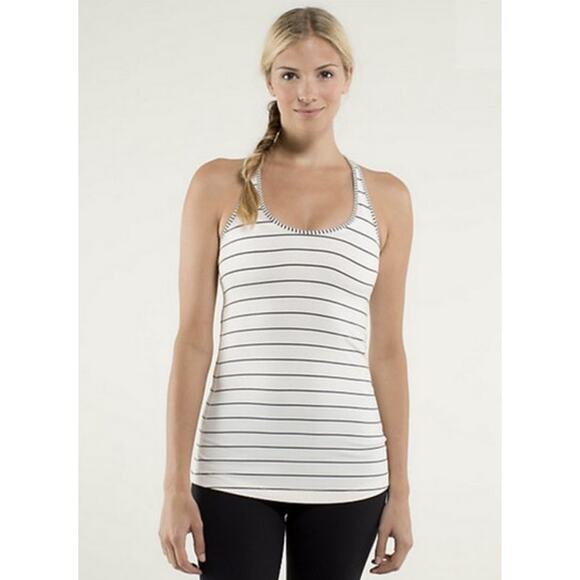 Lululemon Cool Racerback Tank in Slalom Stripe Angel Wing Size XS - Picture 2 of 8